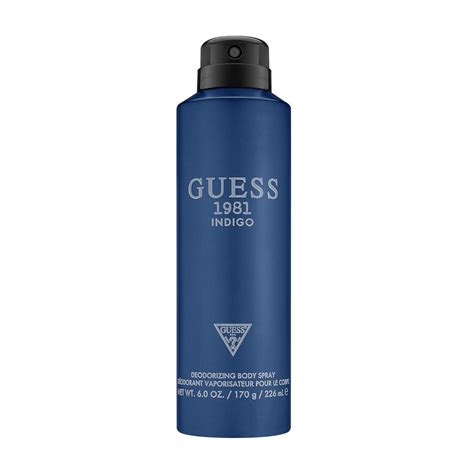 guess factory 1981 indigo men body spray 6 oz